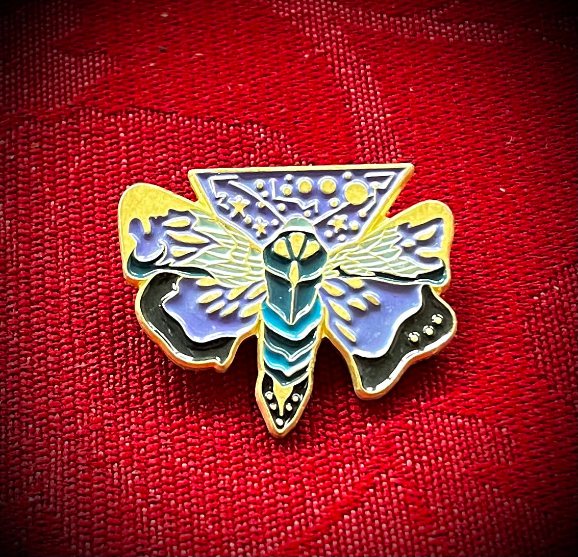 Moth Enamel Pins, Moth Pins, Moth Lapel Pin Badge, Bag Pins Moth