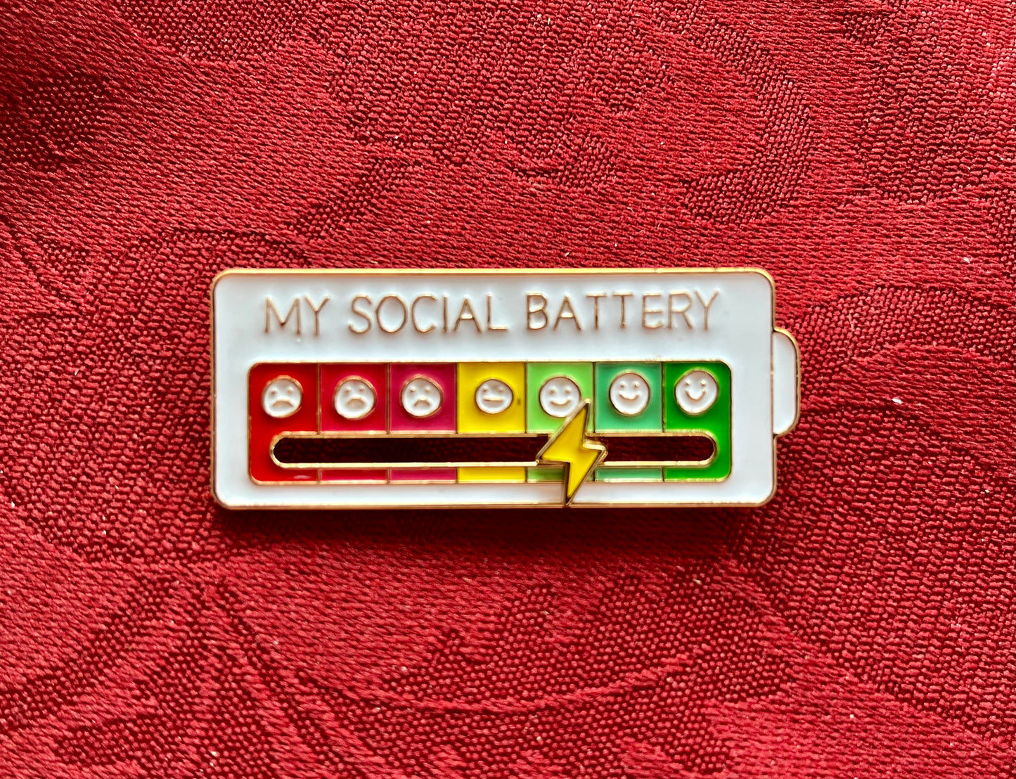 Cute Social Pin, Enamel, Pin, Badge