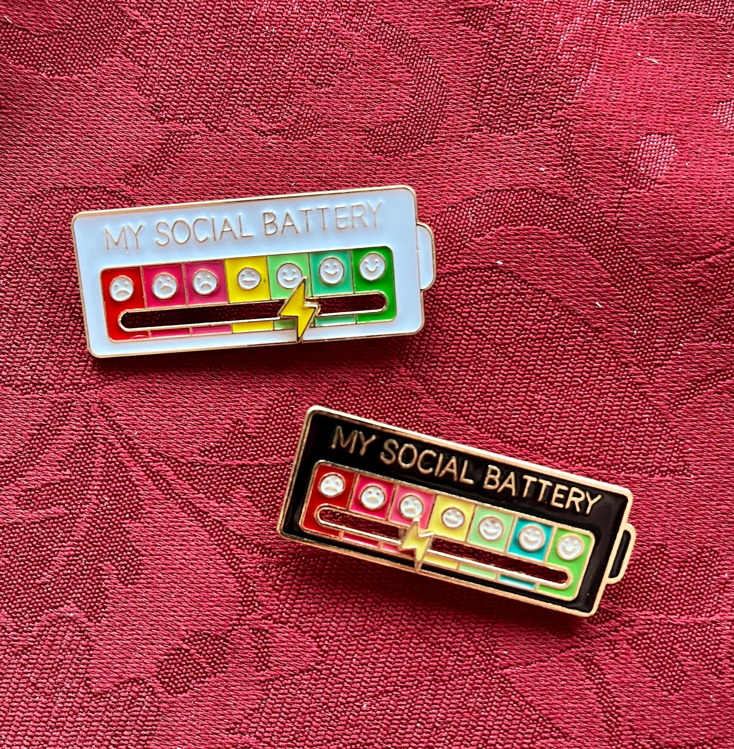 Cute Social Pin, Enamel, Pin, Badge