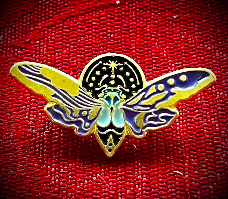 Moth Enamel Pins, Moth Pins, Moth Lapel Pin Badge, Bag Pins Moth