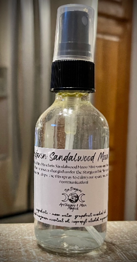 Mandarin Sandalwood Moon Mist Linen and Room Spray