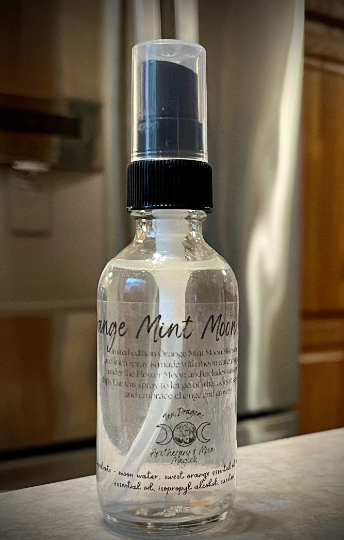 Orange Mint Moon Mist Linen and Room Spray