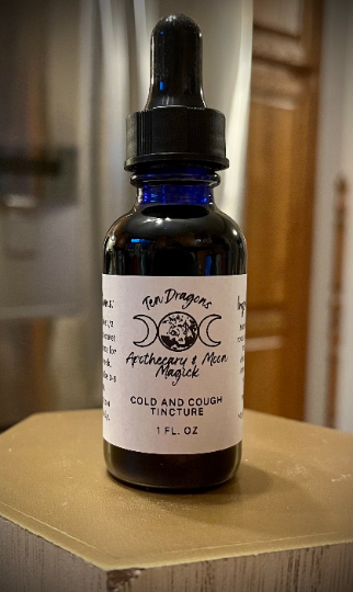 Ten Dragons Cold and Cough Tincture, Marshmallow Root, Spearmint, Mullein, Chamomile, Lemon Balm, Herbal Extract, Herbal Tincture