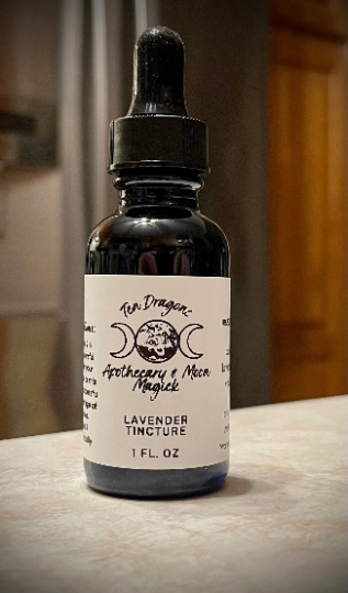 Ten Dragons Lavender Tincture, Organic Lavender, Lavender Extract, Herbal Extract, Herbal Tincture