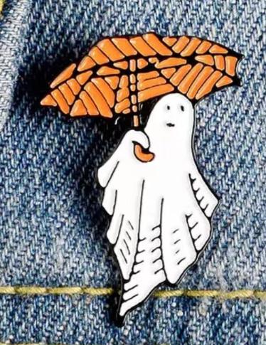 Ghost Enamel Pins, Ghost Pins, Ghost Enamel Pins, Ghost Lapel Pin Badge, Bag Pins Ghost,