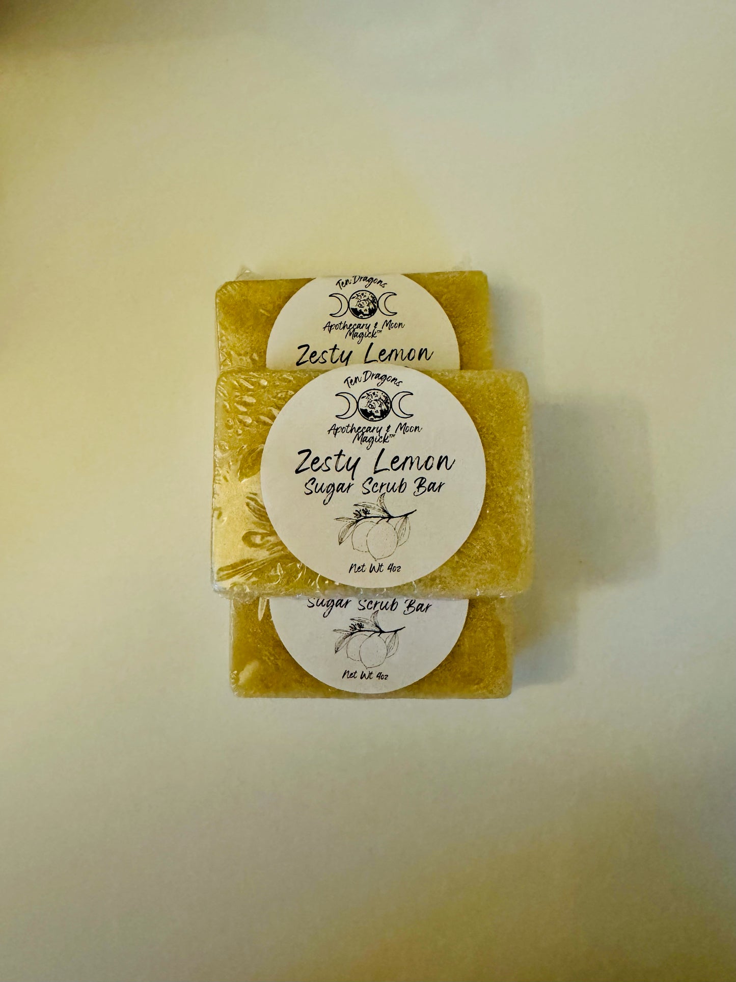 Zesty Lemon Sugar Scrub Bar