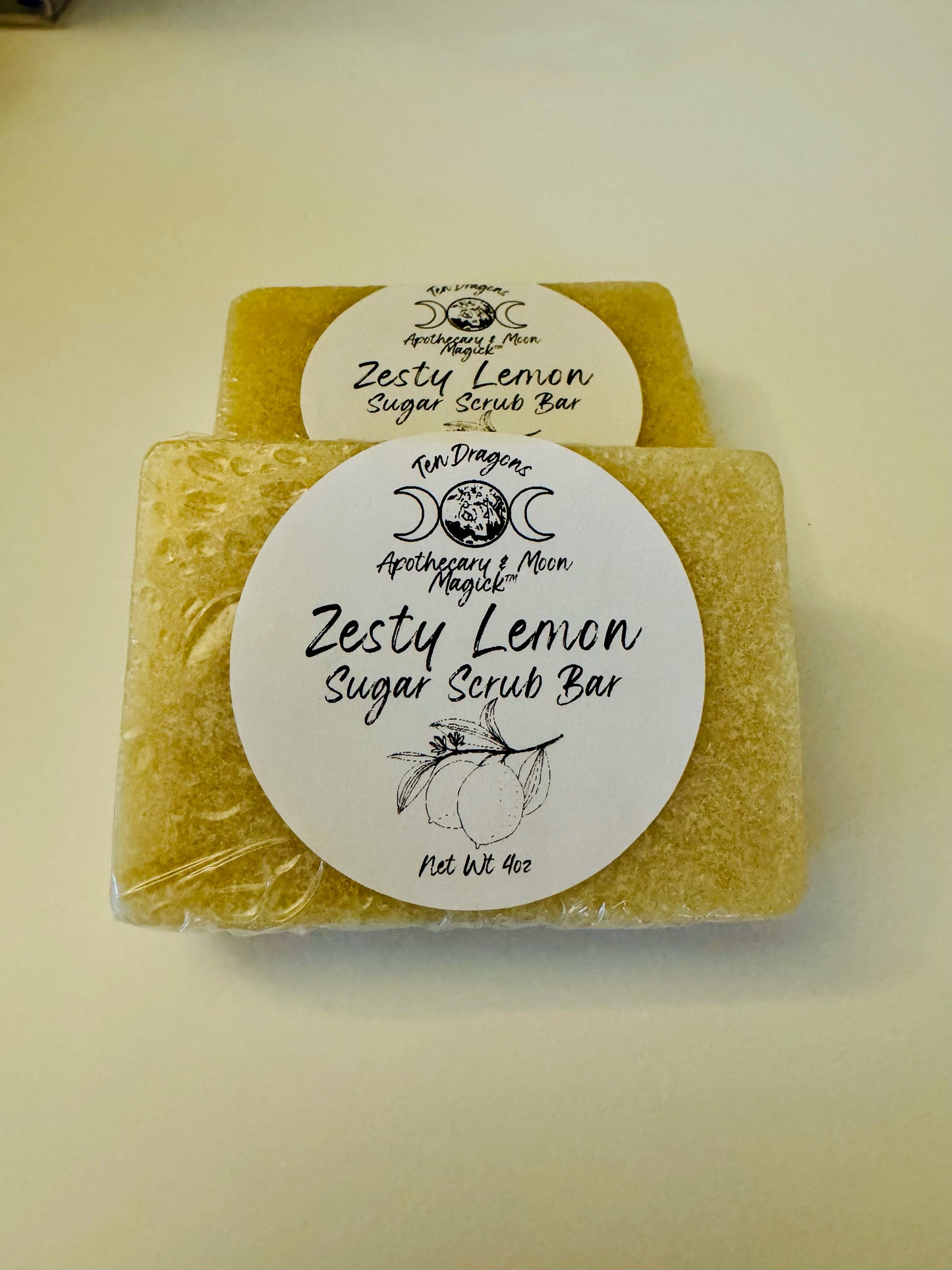 Zesty Lemon Sugar Scrub Bar